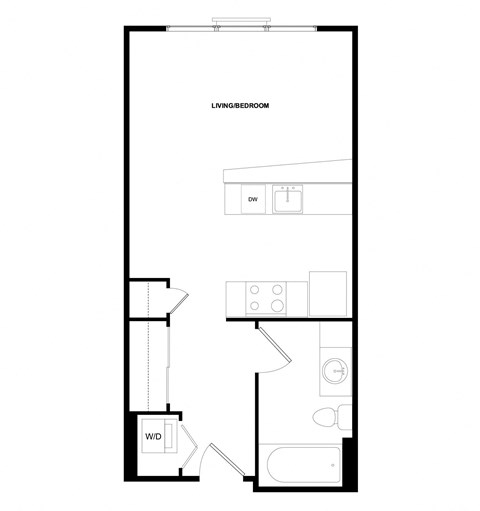 a floor plan of a small apartment